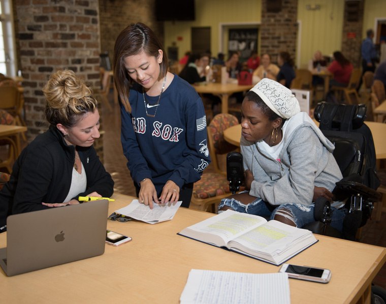 Group of Law students studying