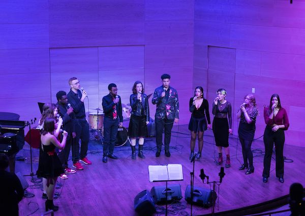 Vocal Jazz Ensemble performing