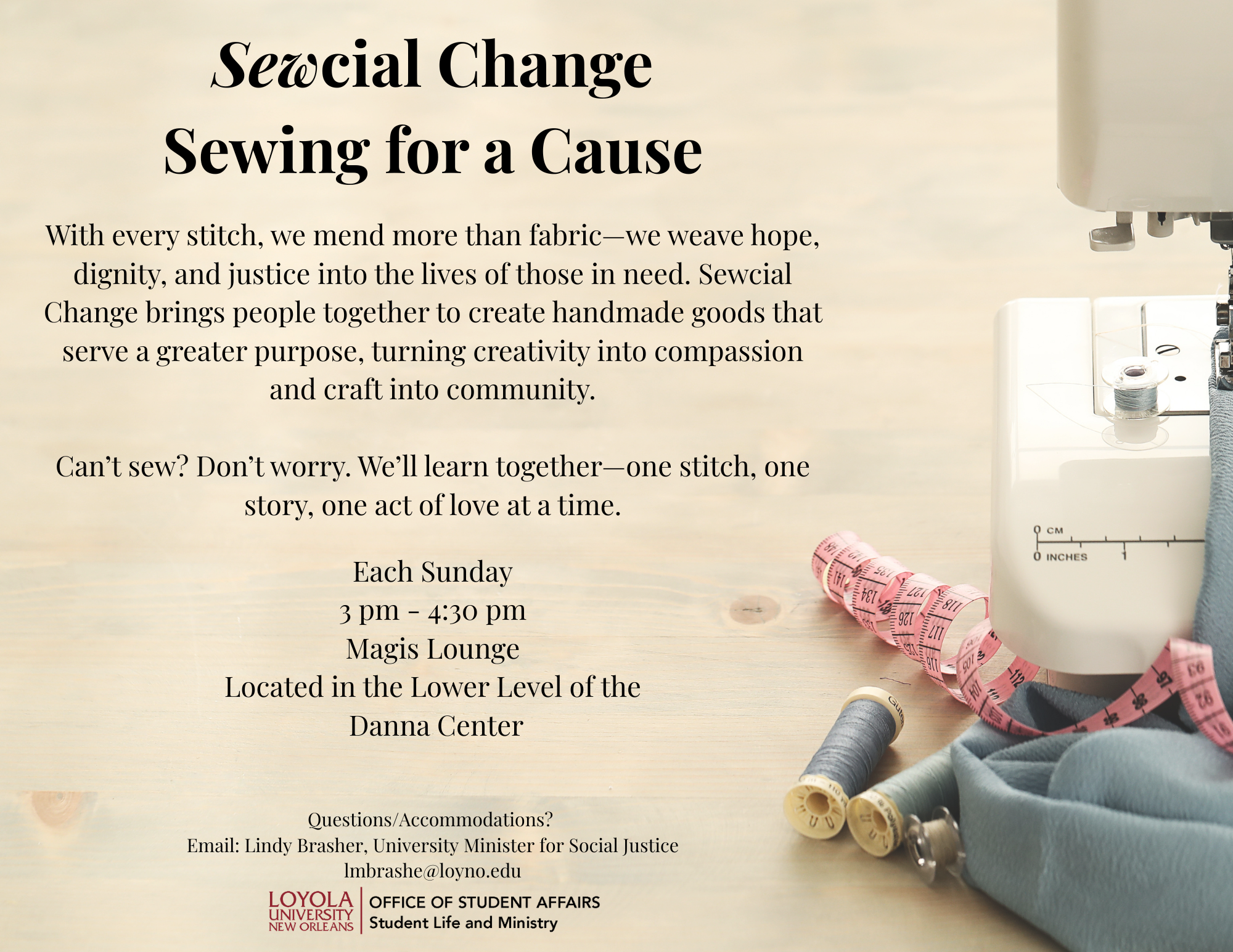 Sewcial Change: Sewing for a Cause