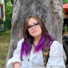 Headshot of Chloe Evans, Office Manager of English and Languages. 