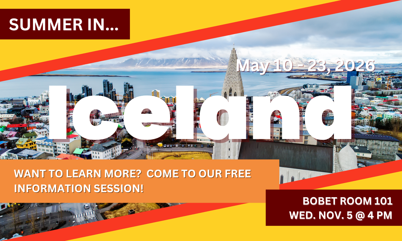 Info Session: Iceland Summer 2026