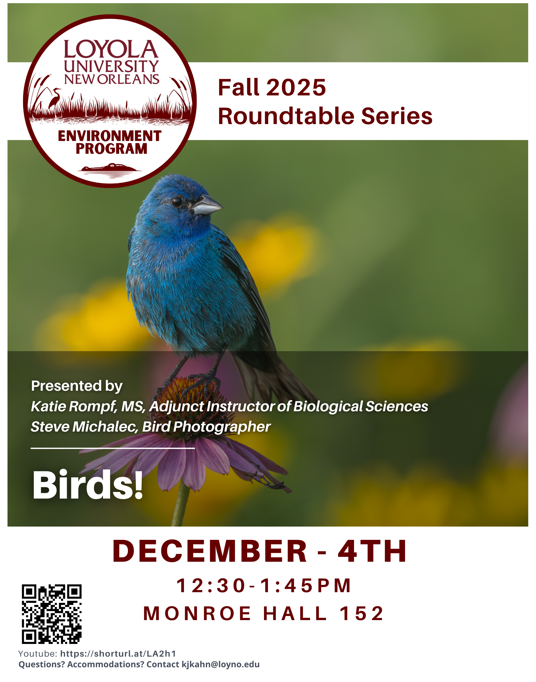 Environment Program Roundtable: "Birds!" 