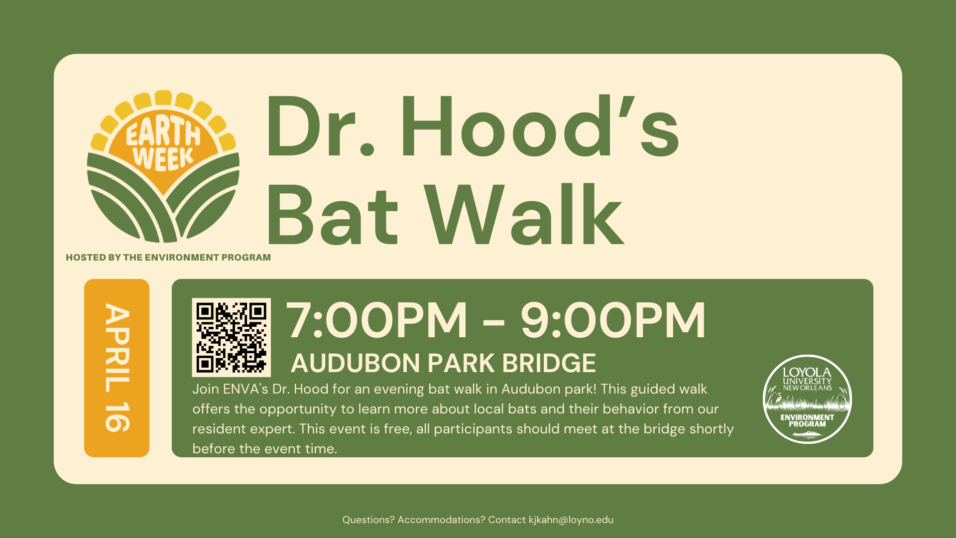 Dr. Hood's Bat Walk 