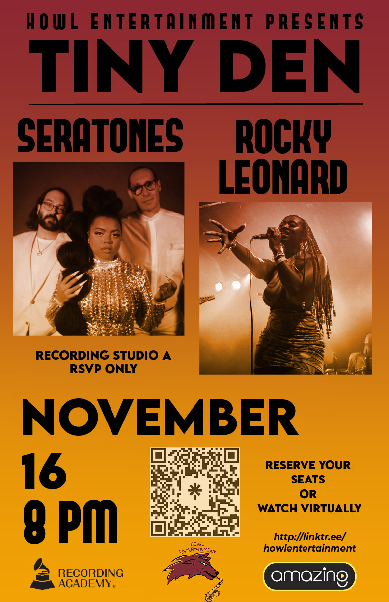 tiny den, maroon and gold